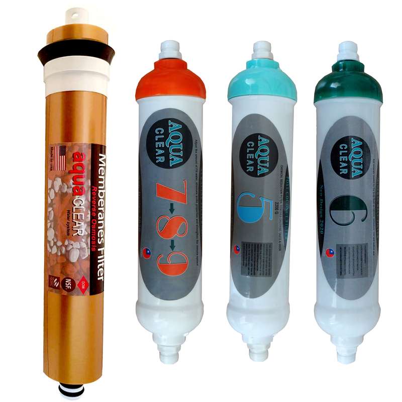 فیلتر دستگاه تصفیه کننده آب آکوآ کلیر مدل SUPERB FILTER - 4MQ مجموعه 4 عددی فیلتر دستگاه تصفیه کننده آب آکوآ کلیر مدل SUPERB FILTER - 4MQ مجموعه 4 عددی