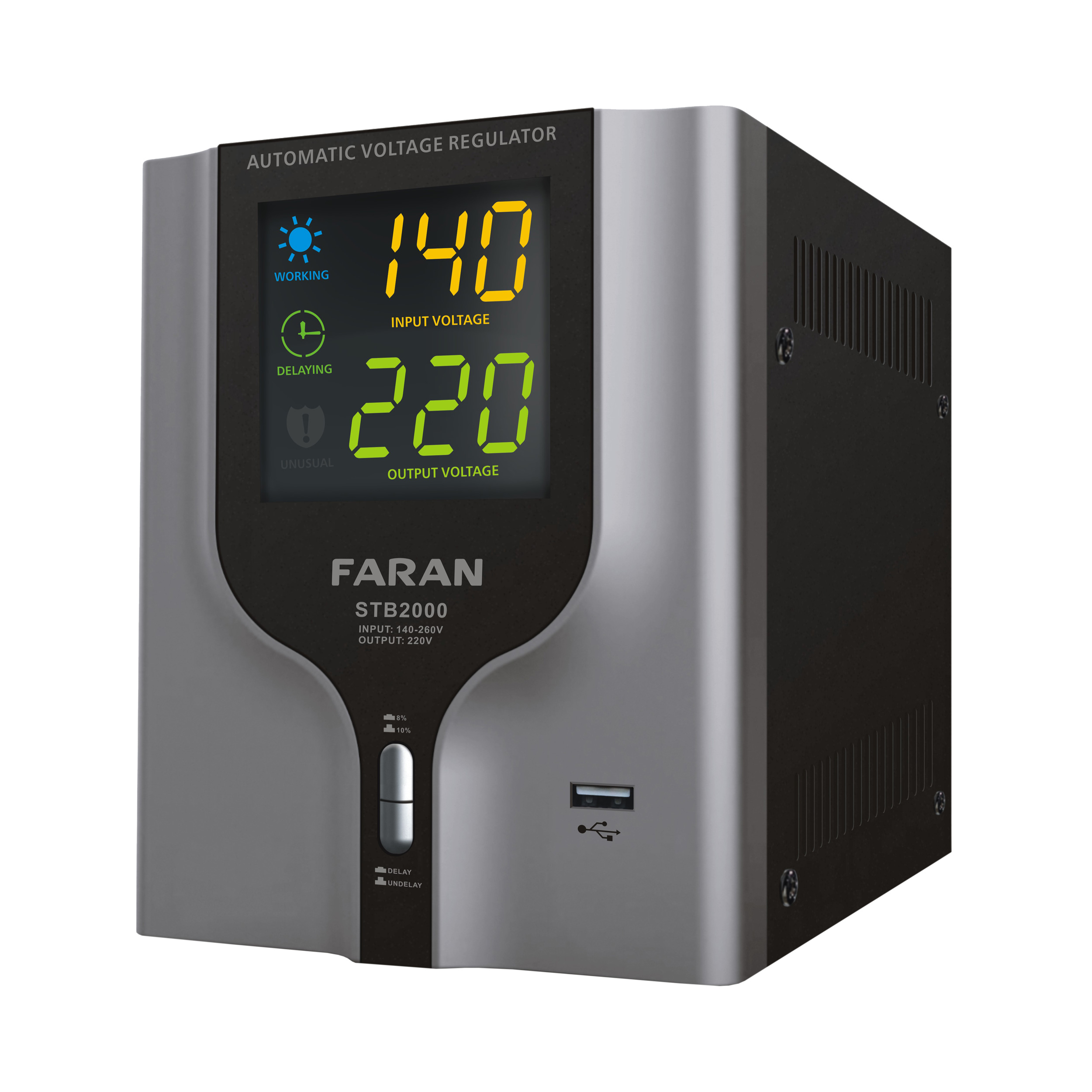 استابلایزر فاران مدل STB-2000 ظرفیت 2000 ولت آمپر