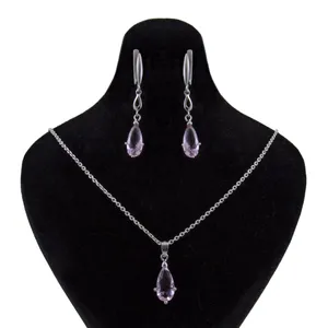    نیم ست نقره زنانه بازرگانی میلادی کد NTR_062