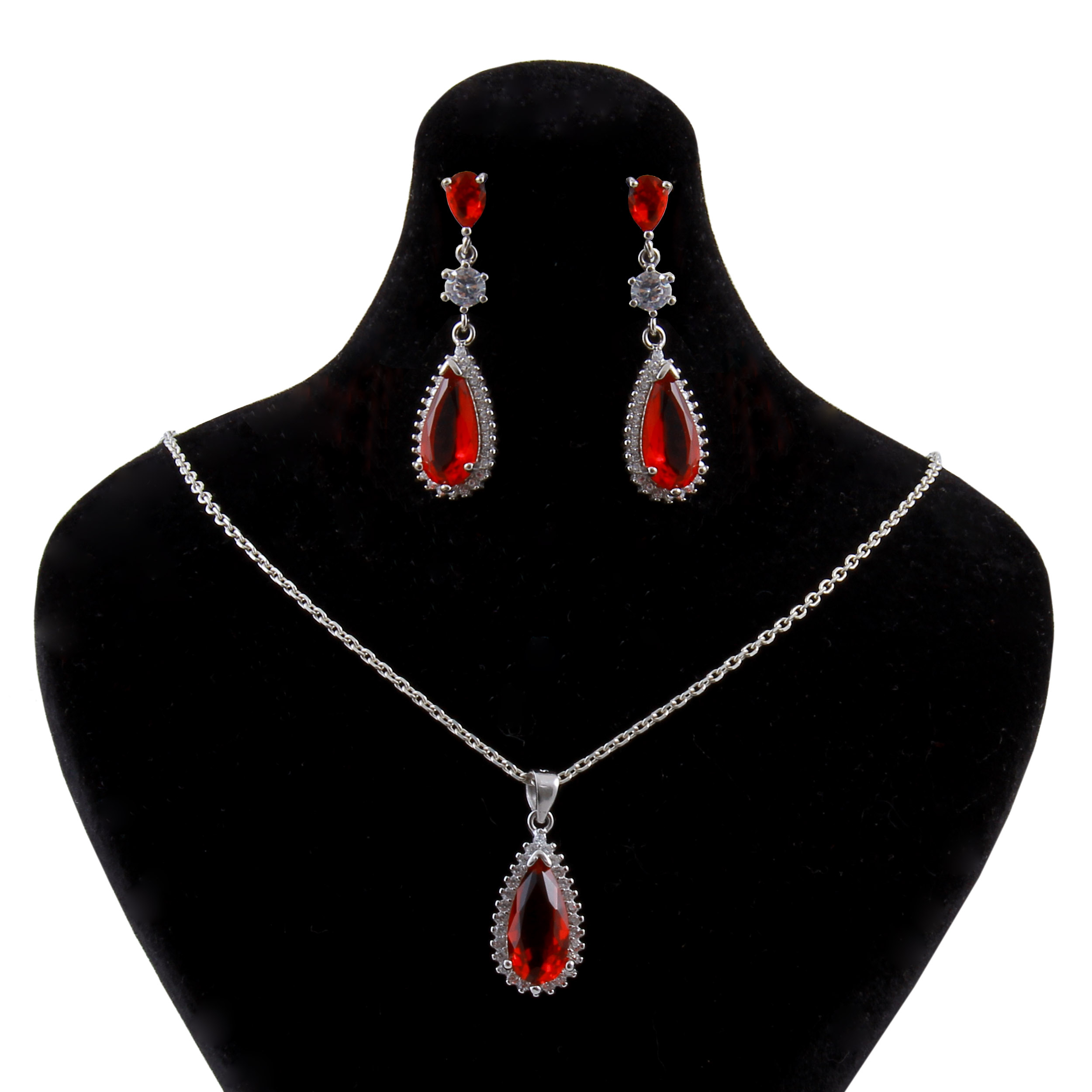    نیم ست نقره زنانه بازرگانی میلادی کد NTR_063