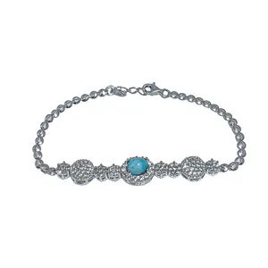 دستبند نقره زنانه کد 21