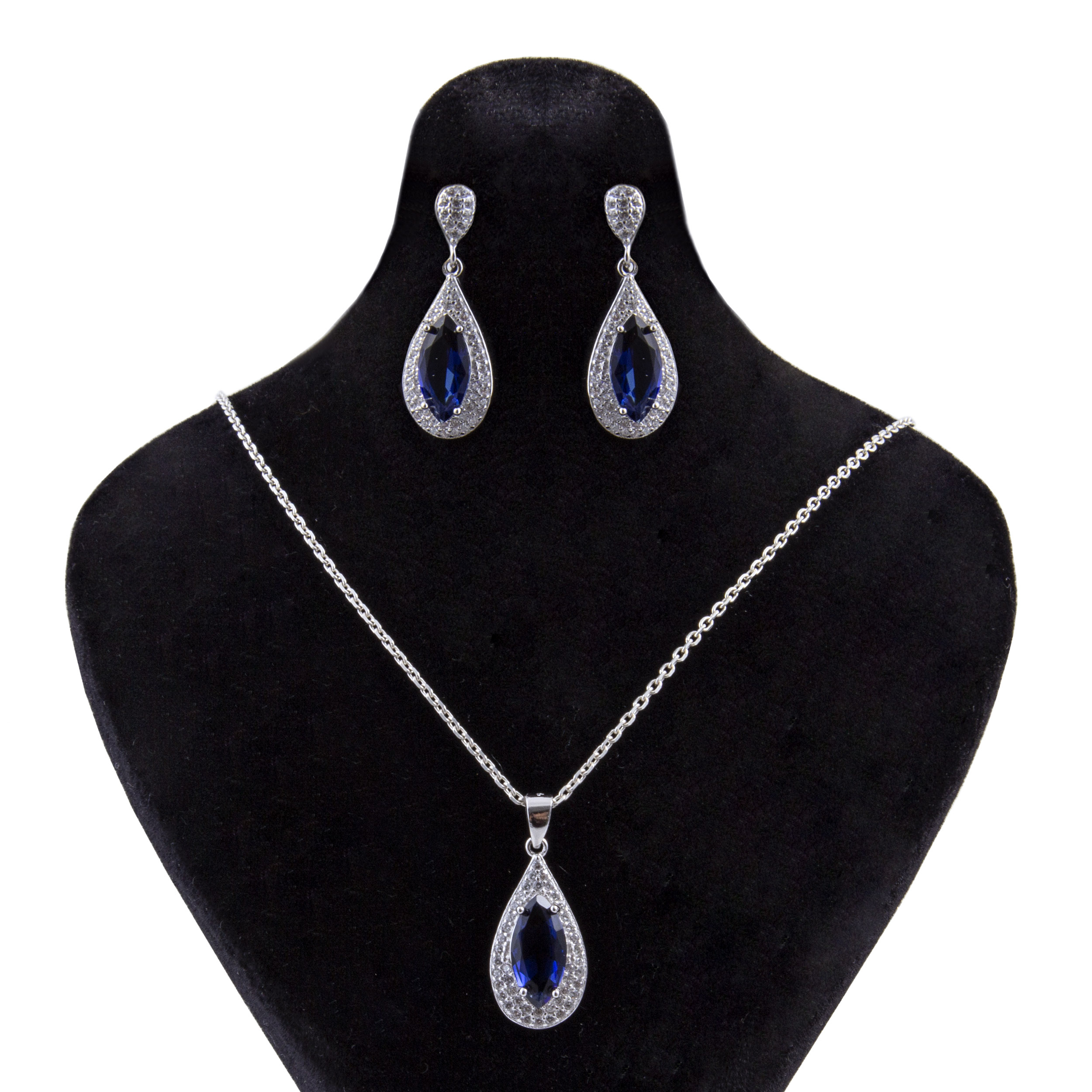    نیم ست نقره زنانه بازرگانی میلادی کد NTR_064