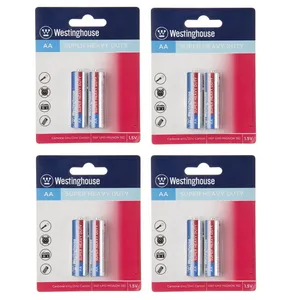 Westinghouse Super Heavy Duty R6P UM3 AA Battery Pack of 8