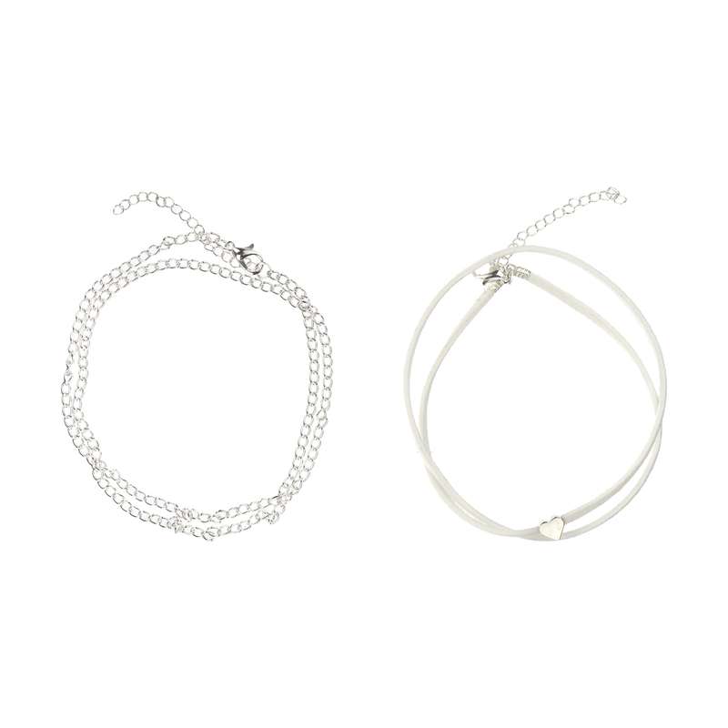 پابند نقره زنانه کد ZB- P56 مجموعه 2 عددی پابند نقره زنانه کد ZB- P56 مجموعه 2 عددی