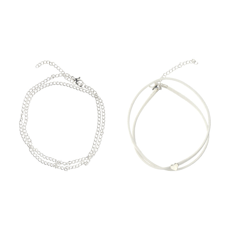 پابند نقره زنانه کد ZB- P56 مجموعه 2 عددی پابند نقره زنانه کد ZB- P56 مجموعه 2 عددی