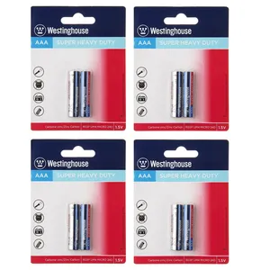 Westinghouse Super Heavy Duty R03P UM4 AAA Battery Pack of 8