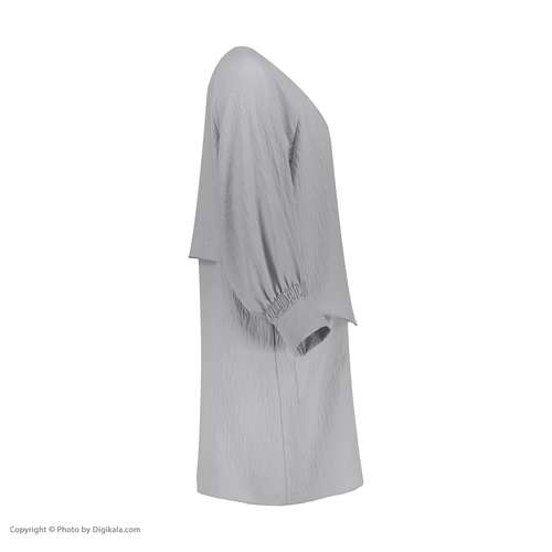 مانتو زنانه کد G9923 رنگ طوسی