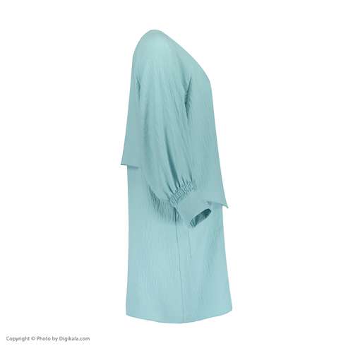 مانتو زنانه کد BL9923 رنگ سبز آبی