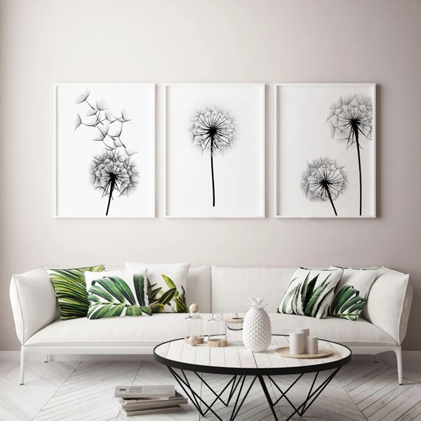 تابلو سالی وود طرح پرواز قاصدک ها کد T110504 مجموعه 3 عددی