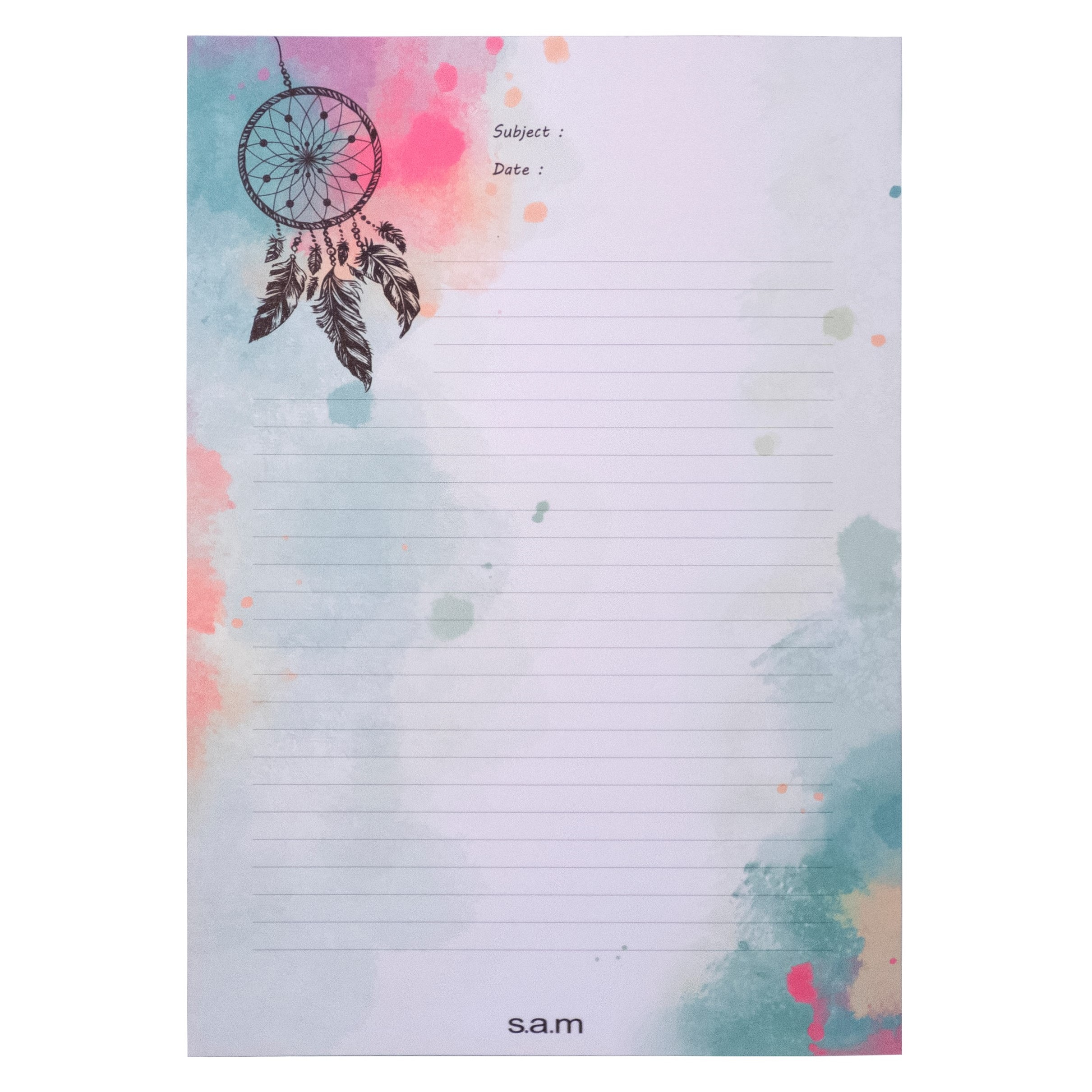 کاغذ یادداشت سم طرح Dream Catcher مدل یادآور بسته 50 عددی
