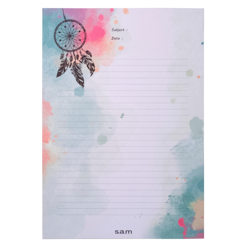 کاغذ یادداشت سم طرح Dream Catcher مدل یادآور بسته 50 عددی