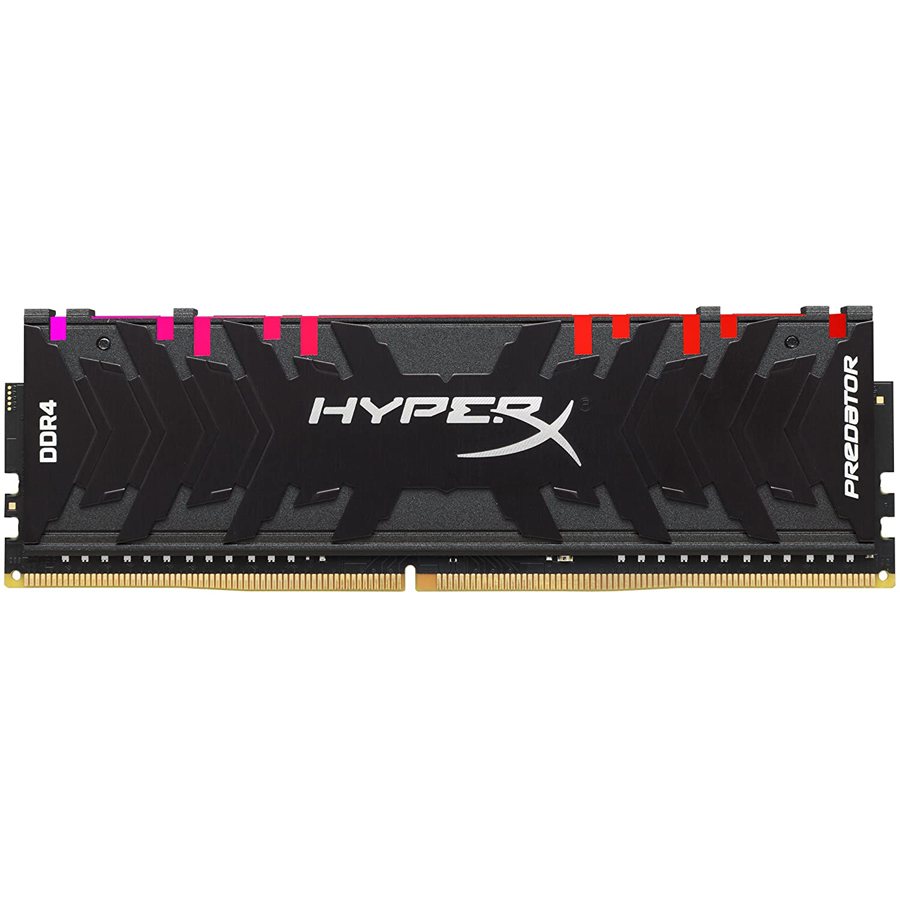 رم دسکتاپ DDR4 تک کاناله 3200 مگاهرتز CL16 کینگستون مدل HyperX Predator RGB ظرفیت 8 گیگابایت 