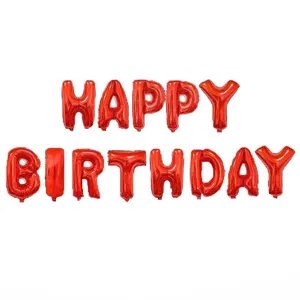 بادکنک فویلی طرح تولدت مبارک کد 004 مجموعه 13 عددی