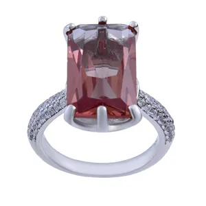 انگشتر نقره زنانه بازرگانی میلادی کد AWR-247