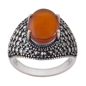 انگشتر نقره زنانه بازرگانی میلادی کد AW_239