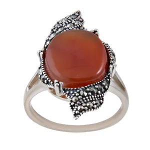 انگشتر نقره زنانه بازرگانی میلادی کد AW_241