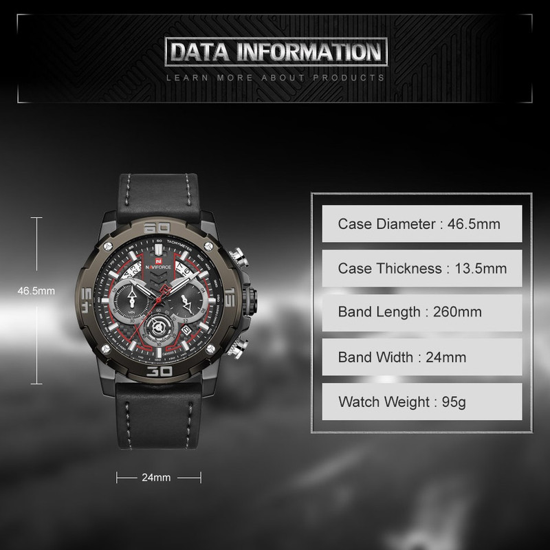 ساعت مچی عقربه ای مردانه نیوی فورس مدل NF9175 BBB ساعت مچی عقربه ای مردانه نیوی فورس مدل NF9175 BBB