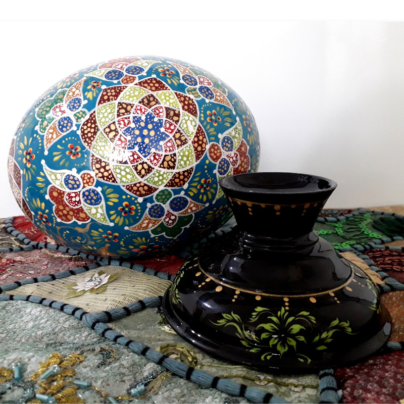 تخم شتر مرغ تزیینی کد bahar33