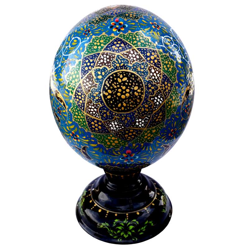 تخم شتر مرغ تزیینی کد bahar3 تخم شتر مرغ تزیینی کد bahar3