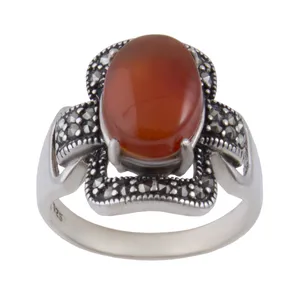 انگشتر نقره زنانه بازرگانی میلادی کد AW_242