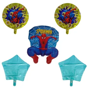 بادکنک فویلی مدل مرد عنکبوتی کد 5091 مجموعه 5 عددی