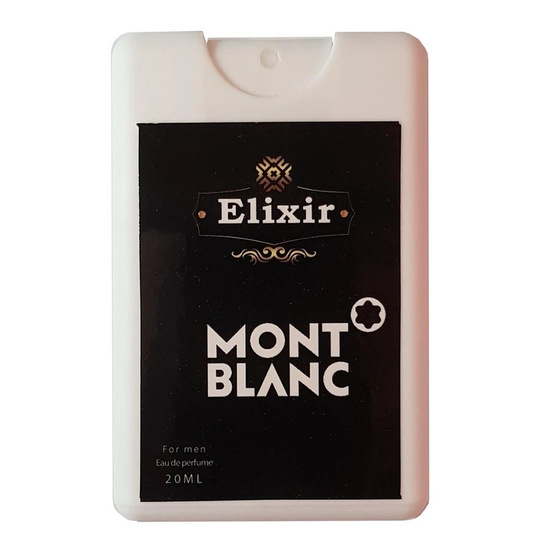 عطر جیبی مردانه الیکسیر مدل Mont black حجم 20 میلی لیتر