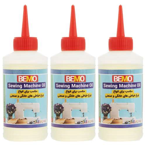  روغن چرخ خیاطی بمو مدل 3200 حجم 80 میلی لیتر بسته 3 عددی