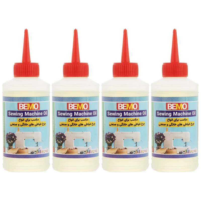  روغن چرخ خیاطی بمو مدل 3200 حجم 80 میلی لیتر بسته 4 عددی