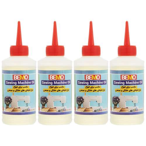 روغن چرخ خیاطی بمو مدل 3200 حجم 80 میلی لیتر بسته 4 عددی
