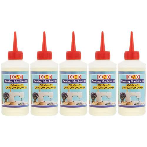  روغن چرخ خیاطی بمو مدل 3200 حجم 80 میلی لیتر بسته 5 عددی