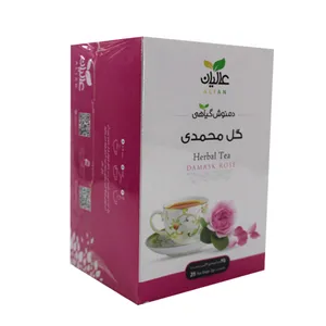  دمنوش کیسه ای گل محمدی عالیان بسته 25 عددی