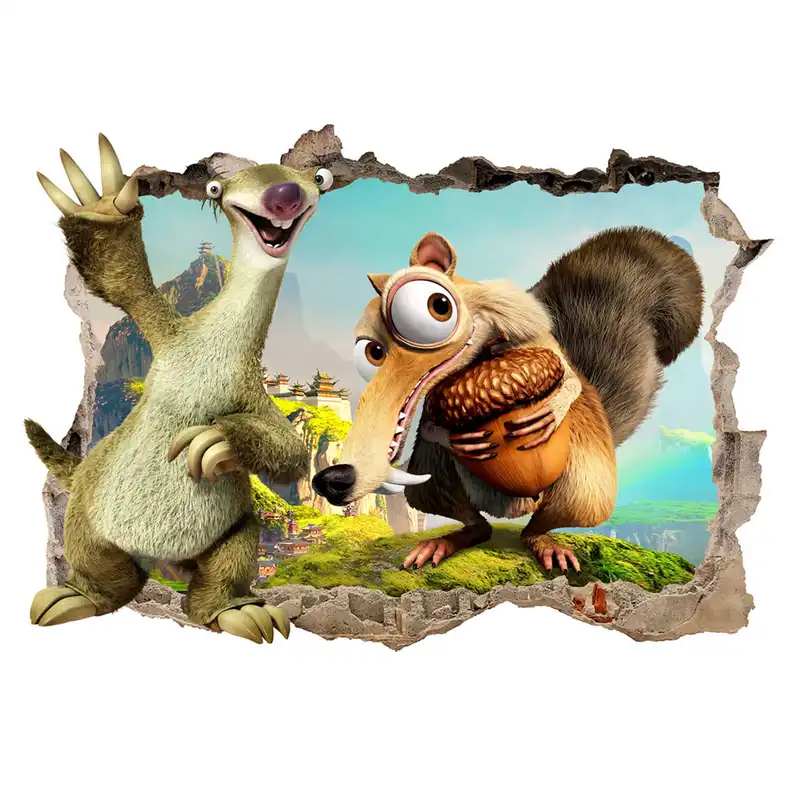 پوستر دیواری اتاق کودک طرح عصر یخبندان کد pk159