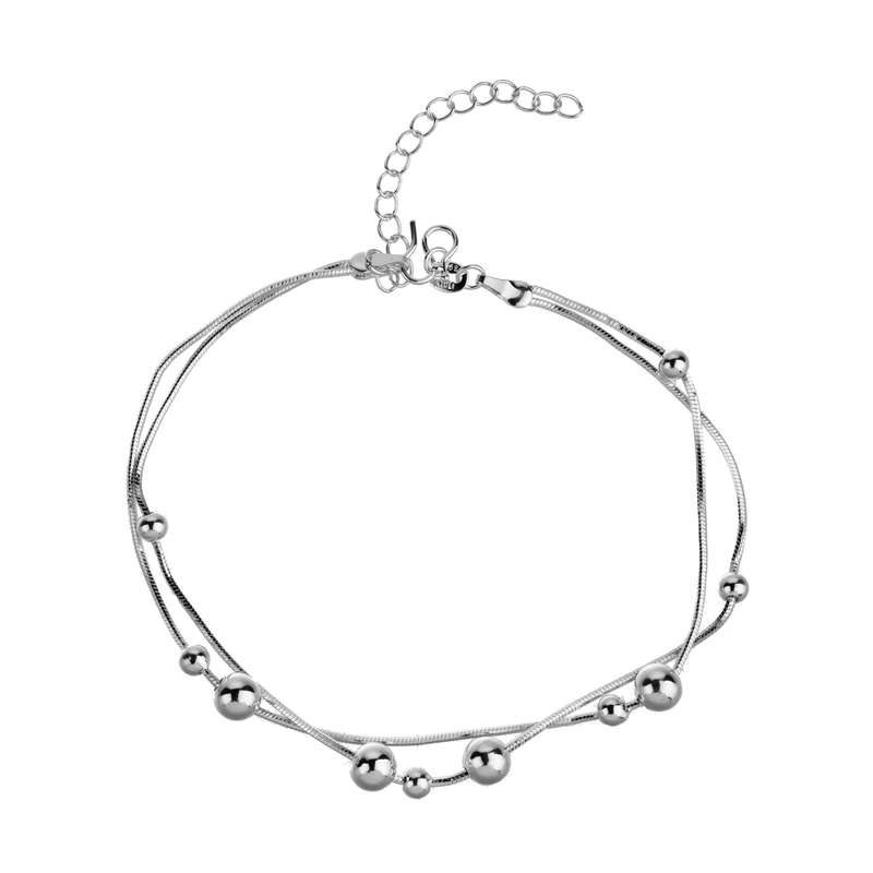 پابند نقره زنانه طرح گوی کد ZB-P45 پابند نقره زنانه طرح گوی کد ZB-P45