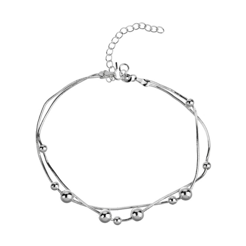 پابند نقره زنانه طرح گوی کد ZB-P45 پابند نقره زنانه طرح گوی کد ZB-P45