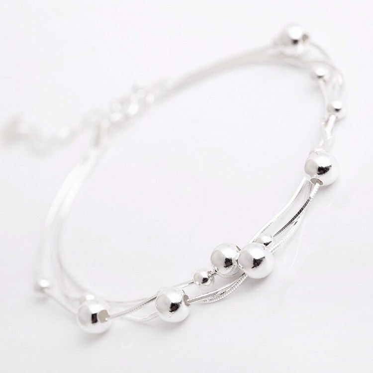 پابند نقره زنانه طرح گوی کد ZB-P45 پابند نقره زنانه طرح گوی کد ZB-P45