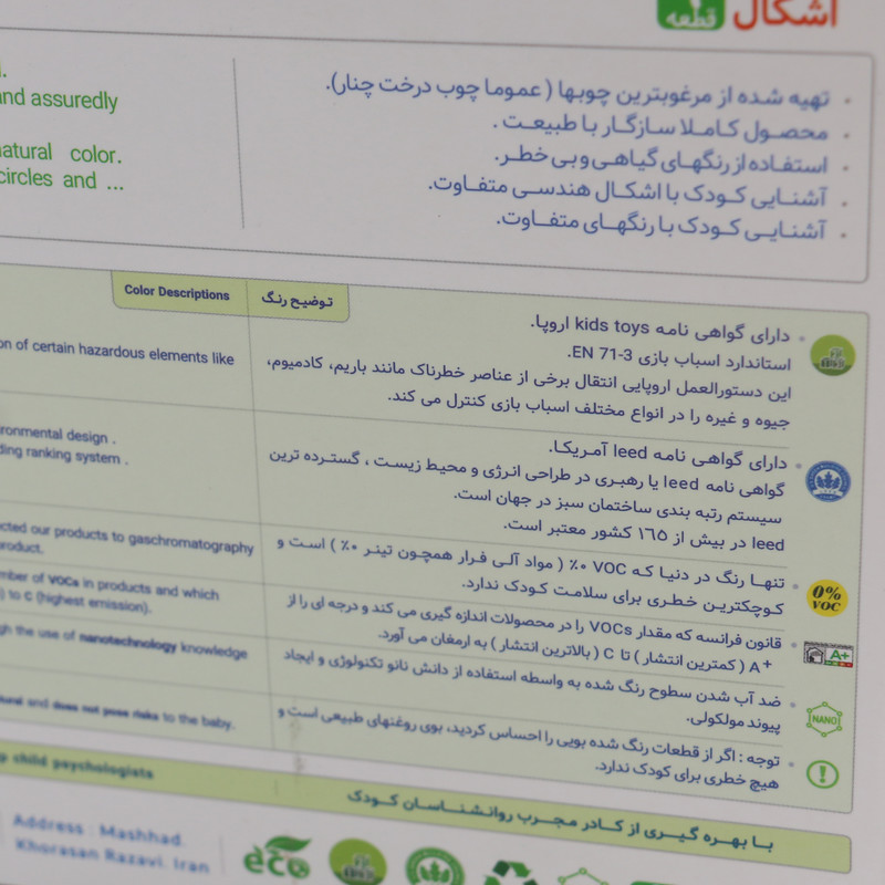 بازی آموزشی سپتا مدل صفحه اشکال