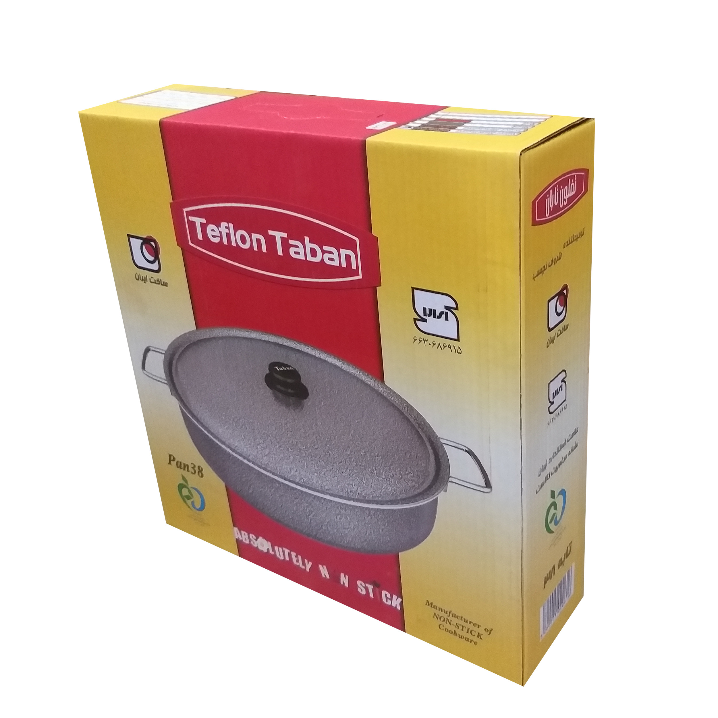 تابه تفلون تابان کد FEL38 سایز 38