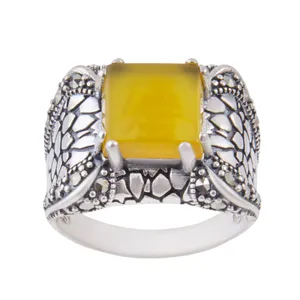 انگشتر نقره زنانه بازرگانی میلادی کد AW_249