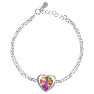 دستبند نقره زنانه کد 2348