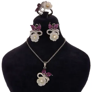 نیم ست نقره زنانه کد 2341