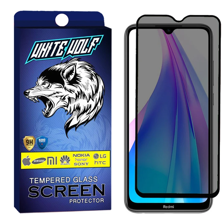 محافظ صفحه نمایش وایت ولف مدل WGP2 مناسب برای گوشی موبایل شیائومی Redmi note 8 Pro