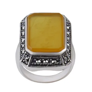 انگشتر نقره زنانه بازرگانی میلادی کد AW_253