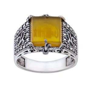 انگشتر نقره زنانه بازرگانی میلادی کد AW_254