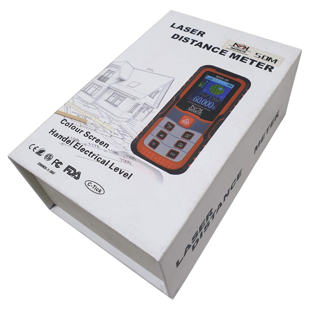 متر لیزری ماکا مدل YP-50