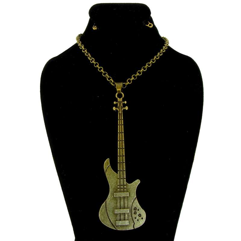 گردنبند طرح گیتار کد 099 گردنبند طرح گیتار کد 099