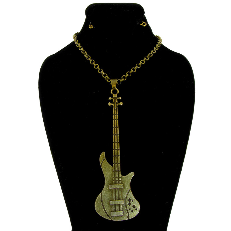 گردنبند طرح گیتار کد 099 گردنبند طرح گیتار کد 099