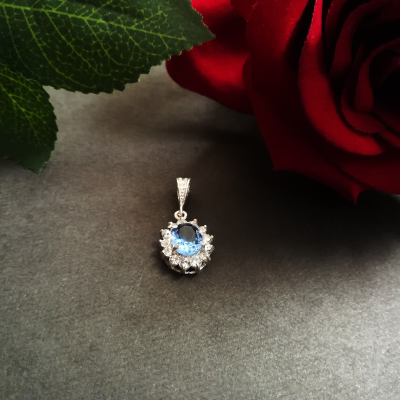 نیم ست نقره زنانه سلین کالا مدل Ce-topaz9