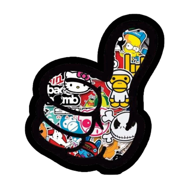 استیکر تزئینی موبایل طرح دست کد 1826