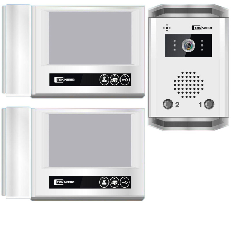 درب بازکن تصویری تک نما مدل D70-2V مجموعه 3 عددی