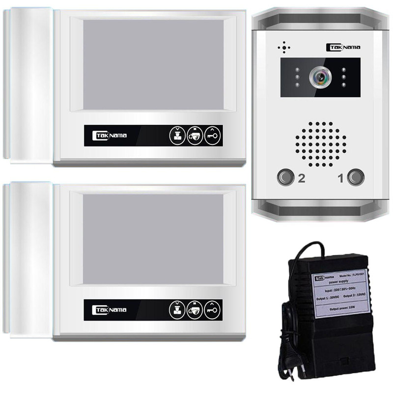 درب بازکن تصویری تک نما مدل D70-2V مجموعه 3 عددی